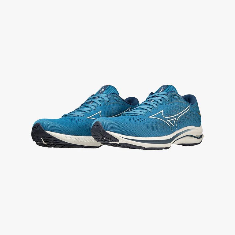 M-E (Mizuno wave rider 25 faience/snow white/saffron) 82396500 MIZUNO