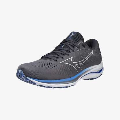 M-F (Mizuno wave rider 25 obsidian/violet blue) 82396500 MIZUNO