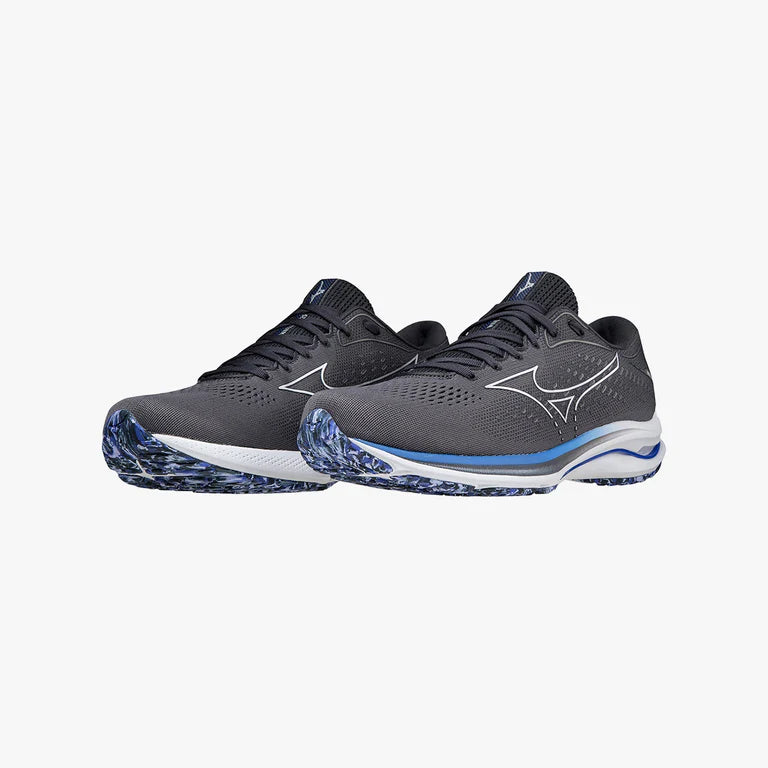 M-F (Mizuno wave rider 25 obsidian/violet blue) 82396500 MIZUNO