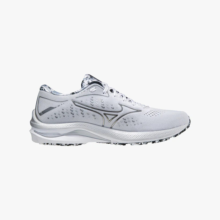 M-H (Mizuno wave rider 25 special edition white/silver) 82396500 MIZUNO