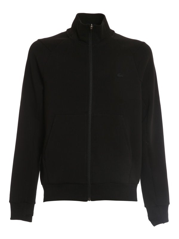 LCA-U22 (Lacoste active double face high neck track  jacket black) 725910761