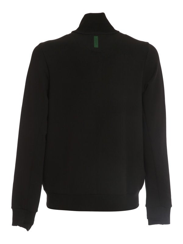 LCA-U22 (Lacoste active double face high neck track  jacket black) 725910761