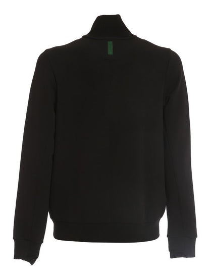 LCA-U22 (Lacoste active double face high neck track  jacket black) 725910761