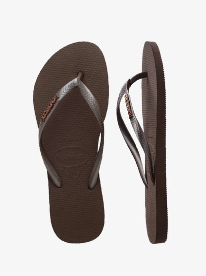 HA-WK8 (Havaianas slim logo metallic 0727 dark brown) 102692391