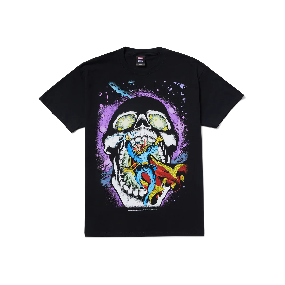 HFA-A (Huf x avengers strange skull short sleeve tee black) 112393476