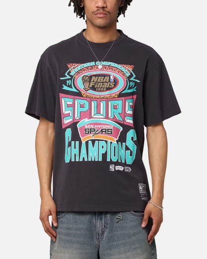 MNA-P37 (Mitchell and ness chisel championship tee spurs overdye black) 724939163