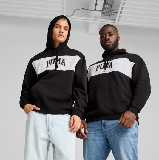 PA-Y10 (Puma squad fleece hoodie black/white) 72495500