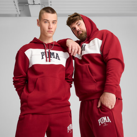 PA-Z10 (Puma squad fleece hoodie high risk red/black) 72495500