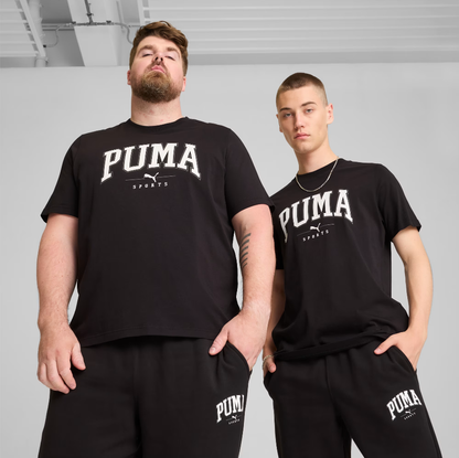 PA-C11 (Puma squad big graphic tee black/white) 82492500