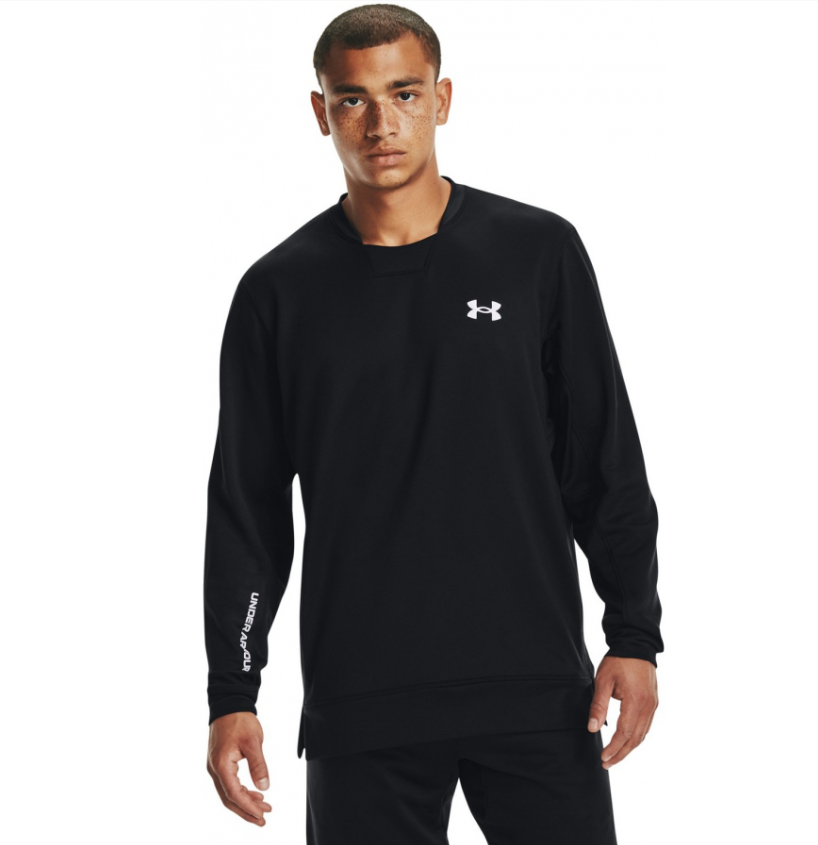 UAA-F7 (Mens armour terry crew black/white) 52294347