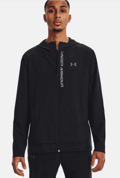 UAA-Q13 (Under armour outrun the storm jacket black/jet grey/reflective) 92498695