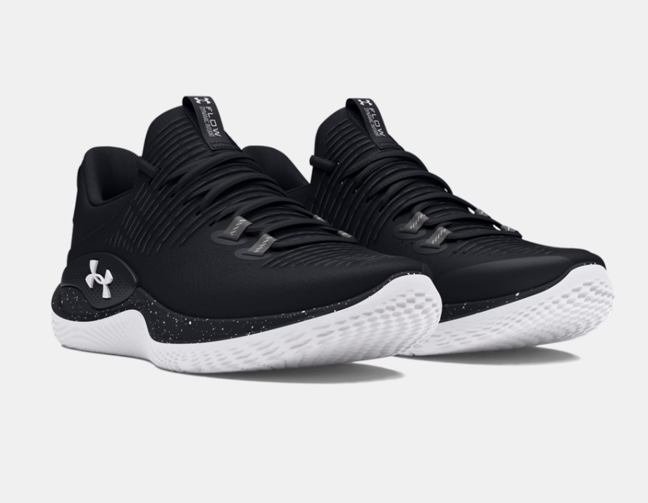 UA-N8 (Under armour mens flow dynamic intelliknit training shoes black/white) 924910434