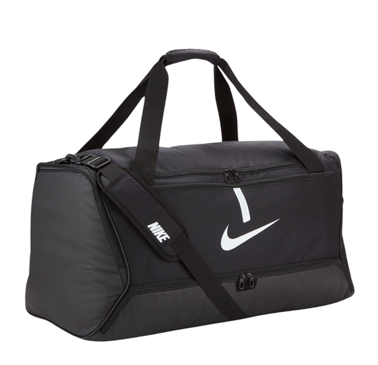 NE-R25 (Nike academy duffel bag large black/white) 92494500