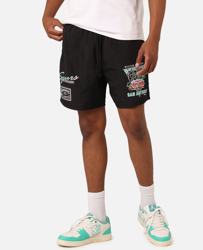 MNA-Q34 (Mitchell and ness tri 2.0 shorts spurs black) 12494347