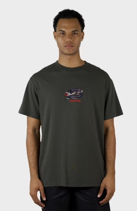 D-C7 (Dickies rattler 450 short sleeve relaxed fit tee dark olive) 92493045