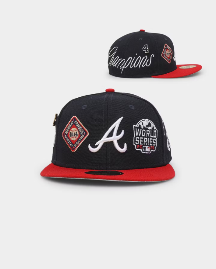 NEC-F45 (New era 5950 historic champs atlanta braves fitted hat) 112294000