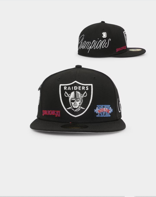 NEC-M45 (New era 5950 historic champs la raiders fitted hat) 112294000