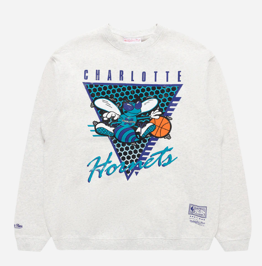 MNA-Q29 (Mitchell and ness tri logo crew hornets silver marle bros) 72396087