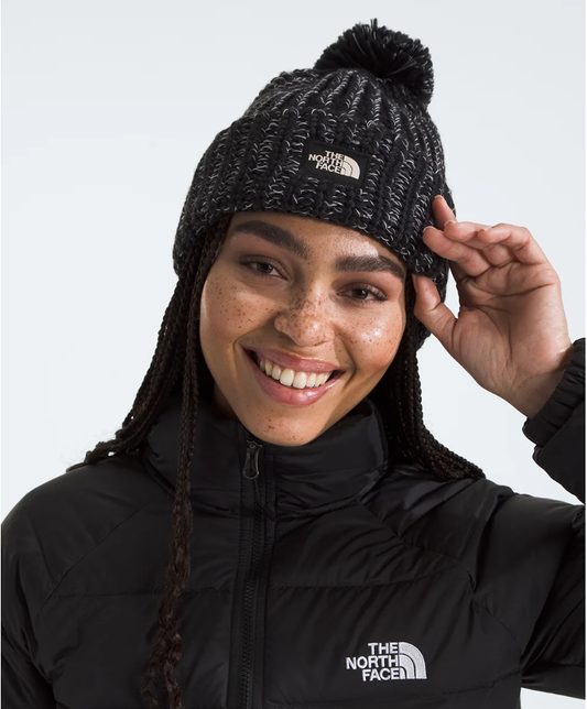 NFA-Y5 (The north face cozy chunky cabin beanie black/white dune) 102493478