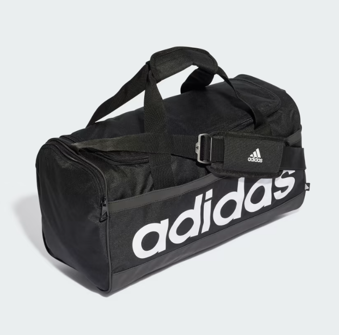 AE-A7 (Adidas essentials small duffel bag black/white) 102492646