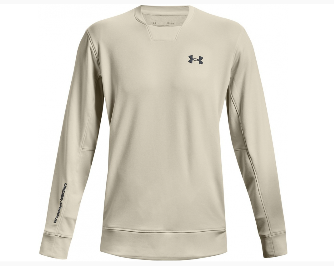 UAA-Y5 (Mens armour terry crew stone/pitch gray) 42294247