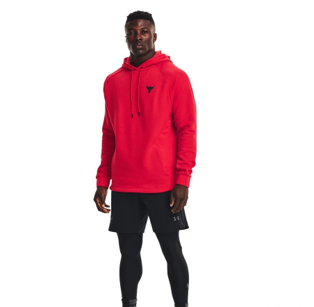 UAA-W3 (Mens project rock cc fleece hoodie red/black) 102196087