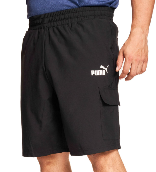 PA-D11 (Puma essentials woven cargo shorts black) 102493000