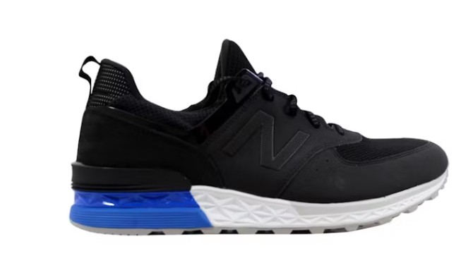 NB-B4 (NEW BALANCE 574 BLK/BLUE/GREY D WIDTH) 91798500