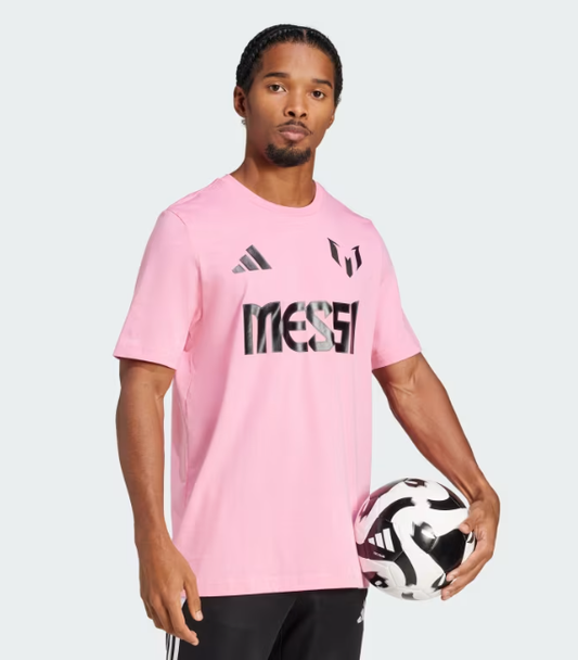 AA-B26 (Adidas messi name & number graphic tee easy pink) 122493370