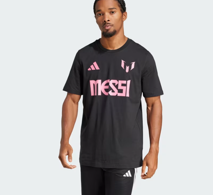 AA-C26 (Adidas messi name & number graphic tee black) 122493370