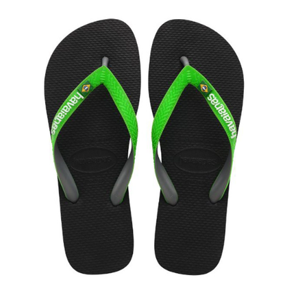 HA-L7 (Havaianas brazil mix black/lime green) 122492043