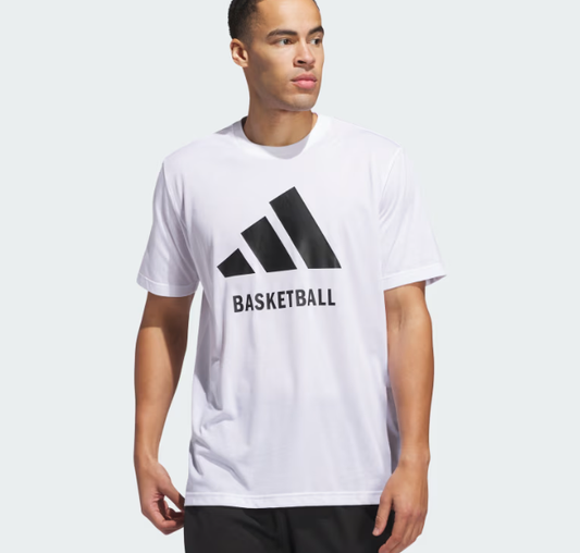 AA-L26 (Adidas basket ball t-shirt white) 122493070