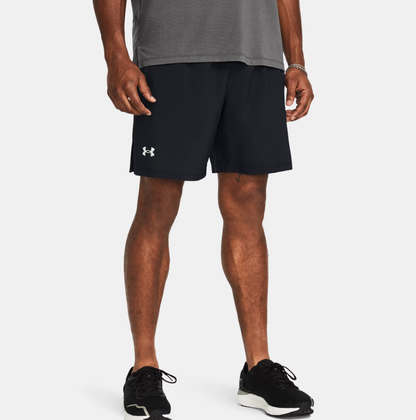 UAA-I14 (Under armour mens launch 7" shorts black/reflective) 22593043