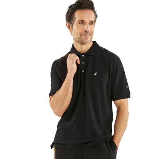 NTA-D12 (Nautica shayaz big & tall polo t-shirt black) 22594565