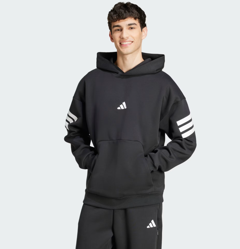 AA-Z26 (Adidas future icons 3-stripes hoodie black/white) 22595772