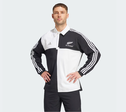 AA-I27 (Adidas all blacks rugby culture jersey black/white) 32594835