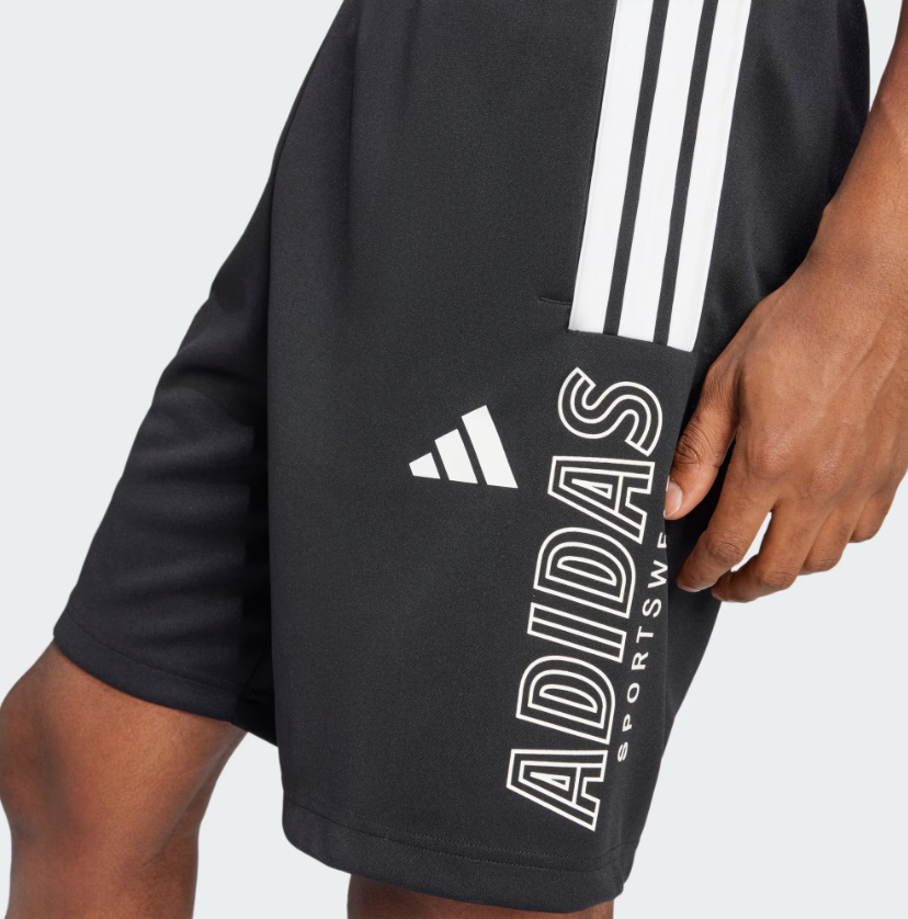 AA-P26 (Adidas woven wordmark shorts black/white) 122493610