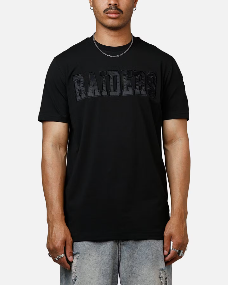 NEA-L11 (New era logo select short sleeve tee las vegas raiders black) 52595500