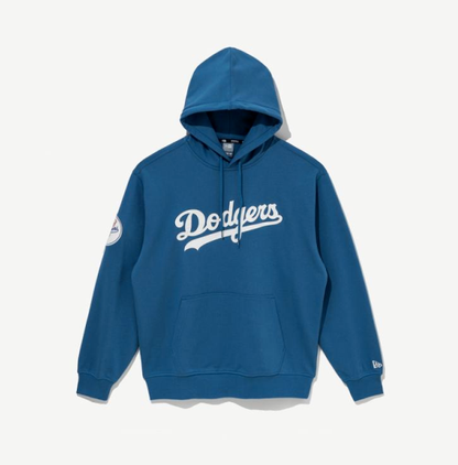 NEA-Q11 (New era mlb logo select team lettering los angeles dodgers hoodie light royal) 52597000