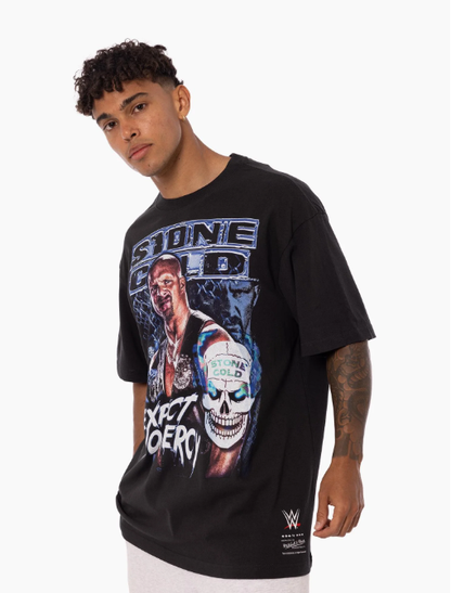 MNA-B44 (Mitchell & ness expect no mercy tee stone cold faded black) 52593478