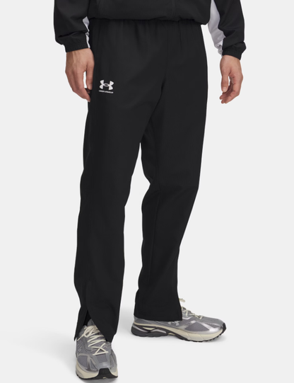 UAA-M15 (Under armour mens rival woven windbreaker pant black/white) 62594347