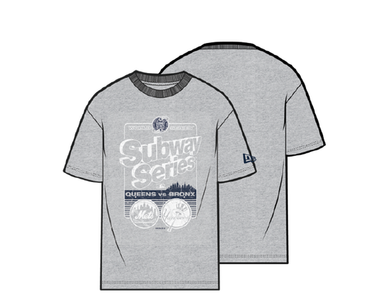 NEA-I11 (New era subway series oversize mlb new york yankees short sleeve tee grey) 52593500