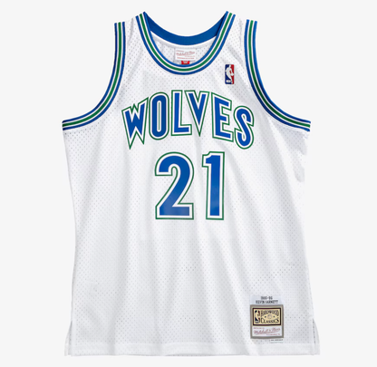 MNA-H44 (Mitchell & ness swingman jersey timberwolves garnett 95-96 home jersey white) 72598260