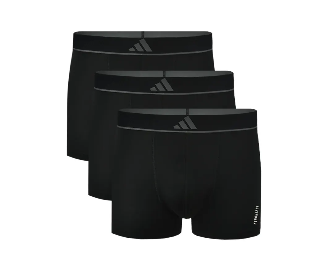 AA-W28 (Adidas 3 pack active micro flex eco trunk underwear black) 72593909