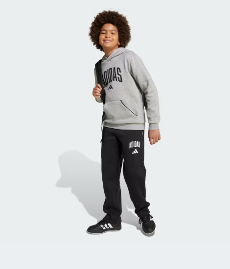 AA-D29 (Adidas essentials collegiate typography pant black/white) 72593585