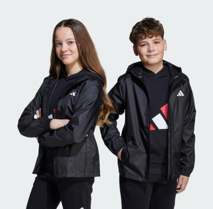 AA-I29 (Adidas junior rain jacket black) 82593849