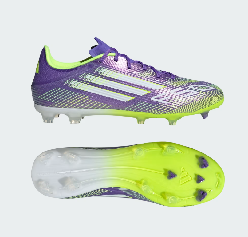 A-T71 (Adidas F50 league firm/multi ground boots purple rush/white/lucid lemon) 82596735
