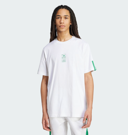 AA-R29 (Adidas mens stadium ticket loose fit graphic t-shirt white) 92592646