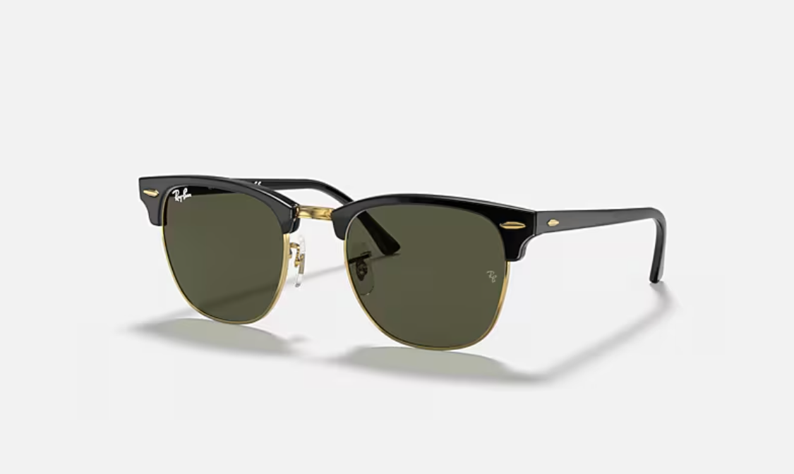 RB-F (Ray-ban clubmaster black on arista frame/G-15 green lenses) 925912119