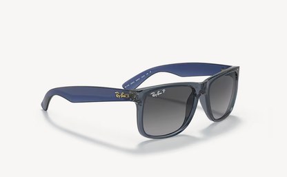 RB-L (Ray-ban justin transparent blue frame/light grey gradient lenses) 925913160